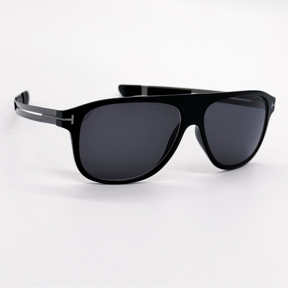 NEW TOM FORD TODD TF880 01A UNISEX AVIATOR SUNGLASSES FT0880/S BLACK EYEWEAR - Picture 7 of 11